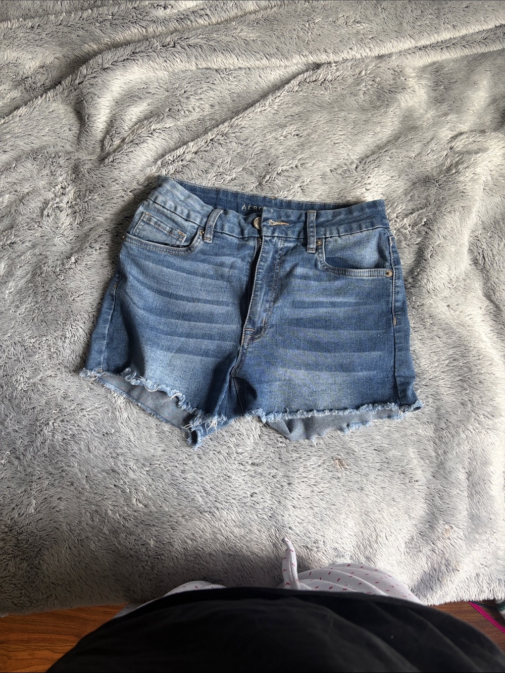 Women’s Blue Denim Cutoff Shorts